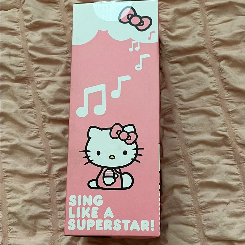 Hello Kitty Pink Bluetooth Karaoke Microphone